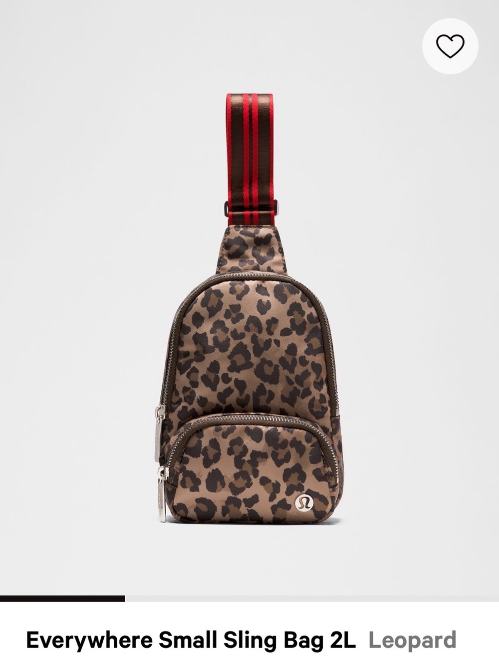 lululemon athletica Everywhere Small sling Leopard Print Crossbody Sling